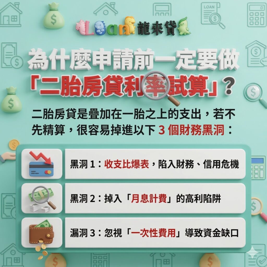 為什麼申請前一定要做「二胎房貸利率試算」？